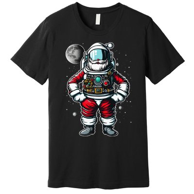 Santa in Space Festive Astronaut Christmas Gift Premium T-Shirt