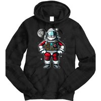 Santa in Space Festive Astronaut Christmas Gift Tie Dye Hoodie