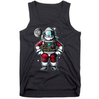 Santa in Space Festive Astronaut Christmas Gift Tank Top