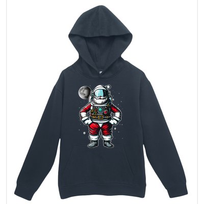 Santa in Space Festive Astronaut Christmas Gift Urban Pullover Hoodie