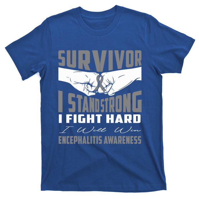 Survivor I Stand Strong Encephalitis Awareness Great Gift T-Shirt