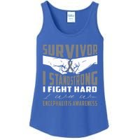 Survivor I Stand Strong Encephalitis Awareness Great Gift Ladies Essential Tank