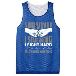 Survivor I Stand Strong Encephalitis Awareness Great Gift Mesh Reversible Basketball Jersey Tank