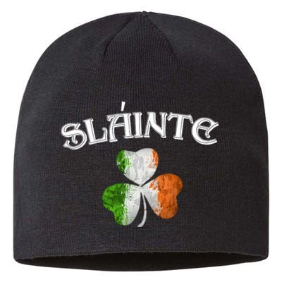 Slainte Irish St Patrick Day St Patrick's Day Slainte Shamrock Sustainable Beanie