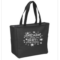 Sarcasm I Sprinkle That Sh T On Everything Funny TShirt Zip Tote Bag
