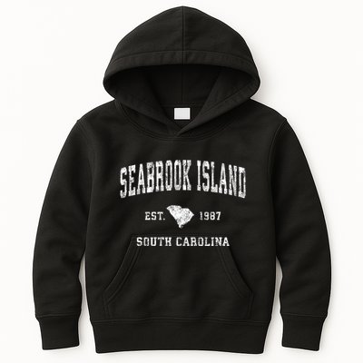 Seabrook Island South Carolina Sc Vintage Established Athletic Sports Kids Hoodie