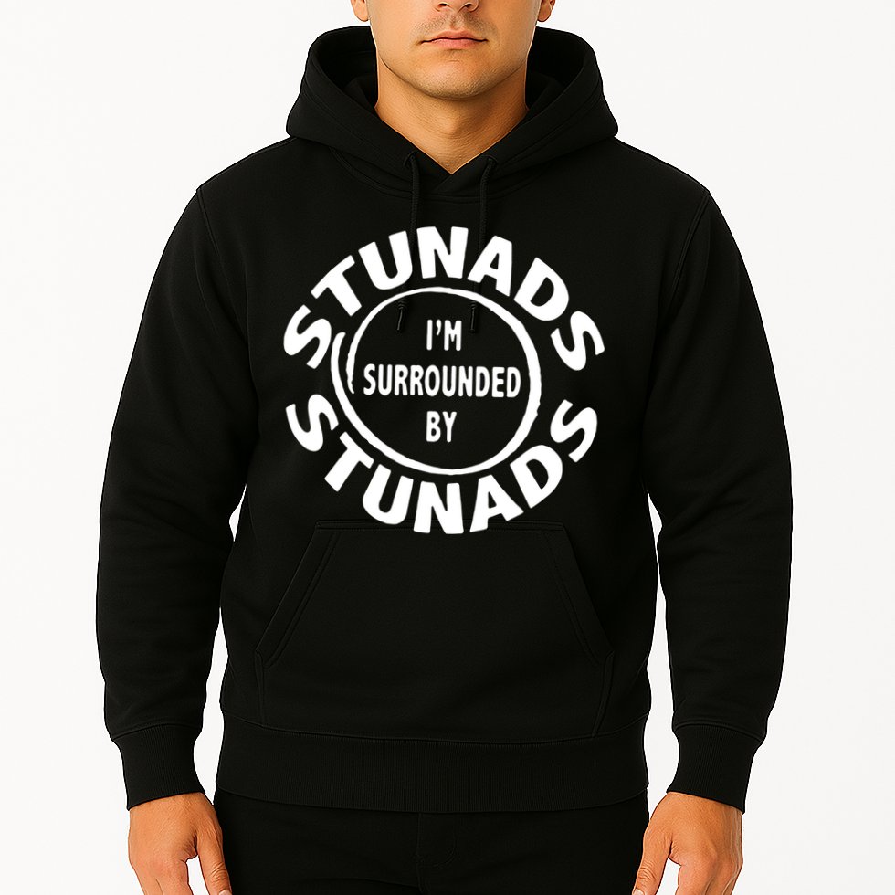 Stunads I’m Surrounded By Stunads Funny Italian Sayings Hoodie