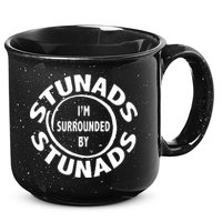 Stunads I’m Surrounded By Stunads Funny Italian Sayings 15oz Campfire Ceramic Mug