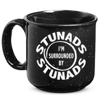 Stunads I’m Surrounded By Stunads Funny Italian Sayings 15oz Campfire Ceramic Mug