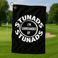 Stunads I’m Surrounded By Stunads Funny Italian Sayings Golf Towel