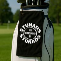 Stunads I’m Surrounded By Stunads Funny Italian Sayings Golf Towel