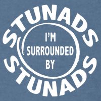 Stunads I’m Surrounded By Stunads Funny Italian Sayings Garment-Dyed Sweatshirt