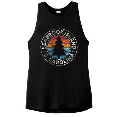 Seabrook Island South Carolina Sc Ladies PosiCharge Tri-Blend Wicking Tank