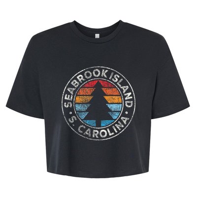 Seabrook Island South Carolina Sc Bella+Canvas Jersey Crop Tee