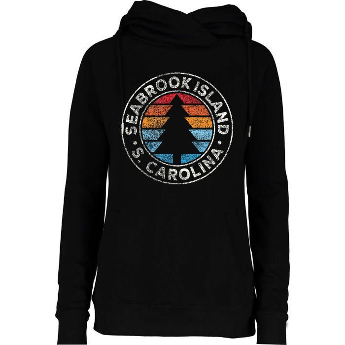 Seabrook Island South Carolina Sc Womens Funnel Neck Pullover Hood