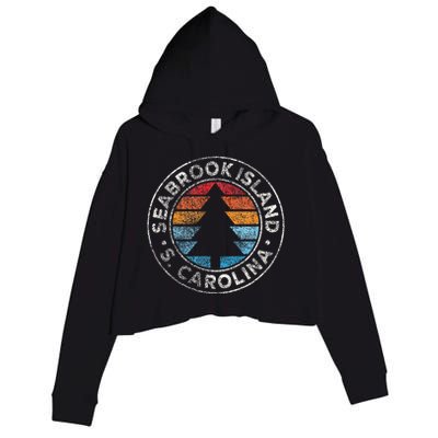 Seabrook Island South Carolina Sc Crop Fleece Hoodie