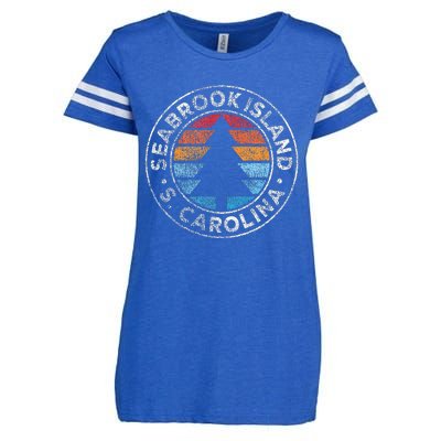 Seabrook Island South Carolina Sc Enza Ladies Jersey Football T-Shirt