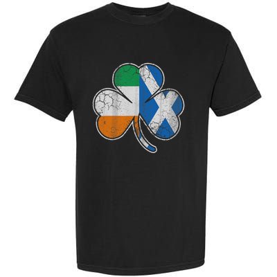 Scotch Irish Shamrock Scottish St Patricks Day Garment-Dyed Heavyweight T-Shirt