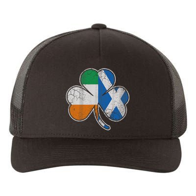 Scotch Irish Shamrock Scottish St Patricks Day Yupoong Adult 5-Panel Trucker Hat