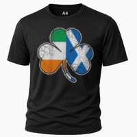 Scotch Irish Shamrock Scottish St Patricks Day Cooling Performance Crew T-Shirt
