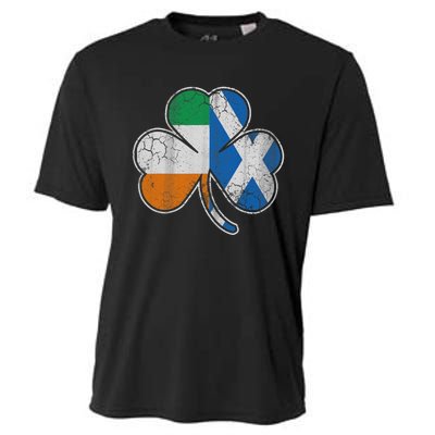 Scotch Irish Shamrock Scottish St Patricks Day Cooling Performance Crew T-Shirt