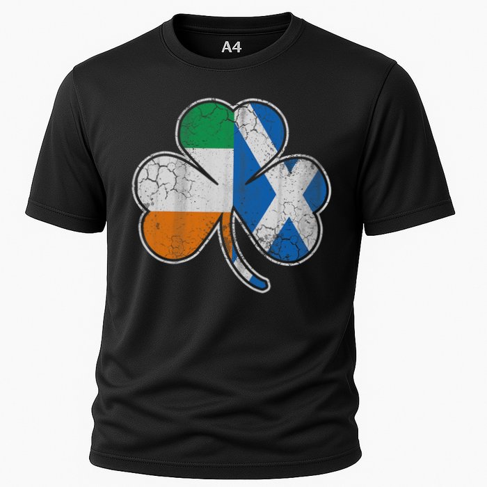 Scotch Irish Shamrock Scottish St Patricks Day Cooling Performance Crew T-Shirt