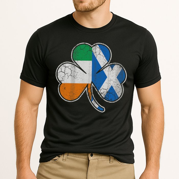 Scotch Irish Shamrock Scottish St Patricks Day Cooling Performance Crew T-Shirt