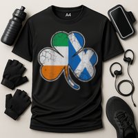 Scotch Irish Shamrock Scottish St Patricks Day Cooling Performance Crew T-Shirt