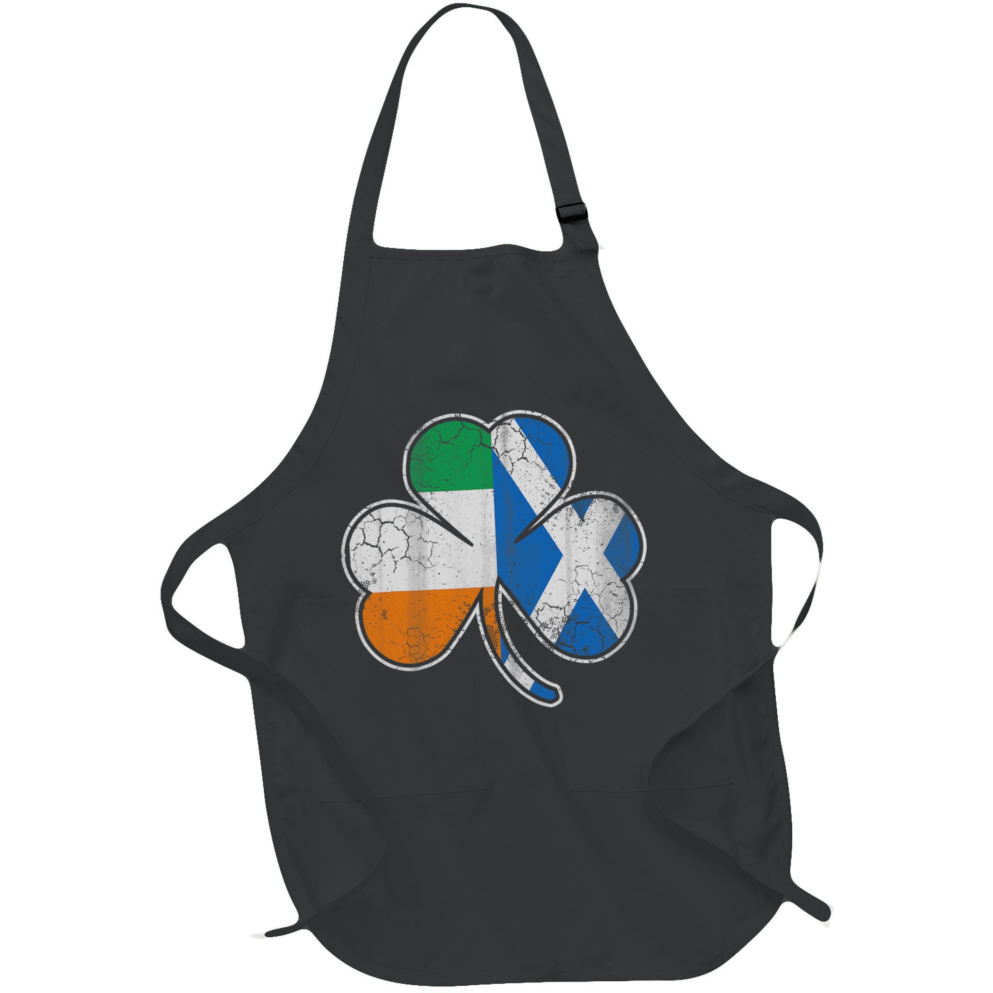 Scotch Irish Shamrock Scottish St Patricks Day Apron