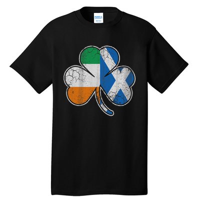 Scotch Irish Shamrock Scottish St Patricks Day Tall T-Shirt