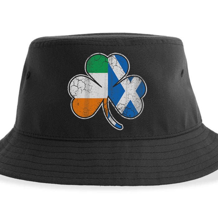 Scotch Irish Shamrock Scottish St Patricks Day Sustainable Bucket Hat