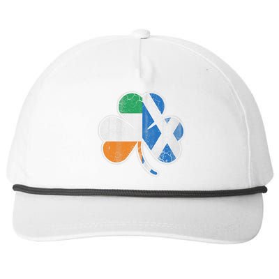 Scotch Irish Shamrock Scottish St Patricks Day Snapback Five-Panel Rope Hat