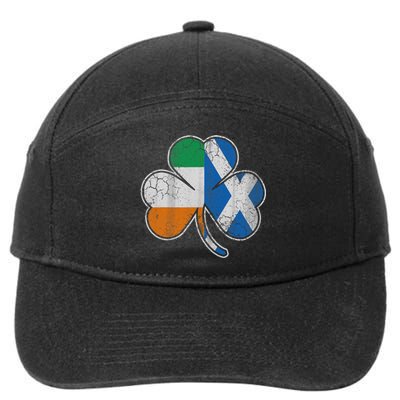 Scotch Irish Shamrock Scottish St Patricks Day 7-Panel Snapback Hat