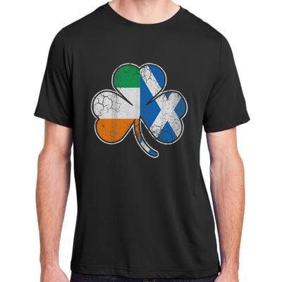 Scotch Irish Shamrock Scottish St Patricks Day Adult ChromaSoft Performance T-Shirt