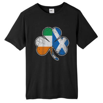 Scotch Irish Shamrock Scottish St Patricks Day Tall Fusion ChromaSoft Performance T-Shirt