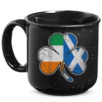 Scotch Irish Shamrock Scottish St Patricks Day 15oz Campfire Ceramic Mug