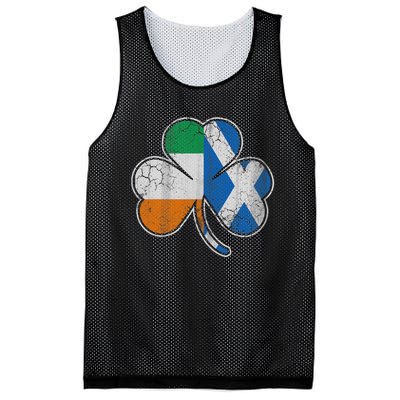 Scotch Irish Shamrock Scottish St Patricks Day Mesh Reversible Basketball Jersey Tank