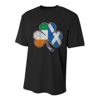 Scotch Irish Shamrock Scottish St Patricks Day Youth Performance Sprint T-Shirt