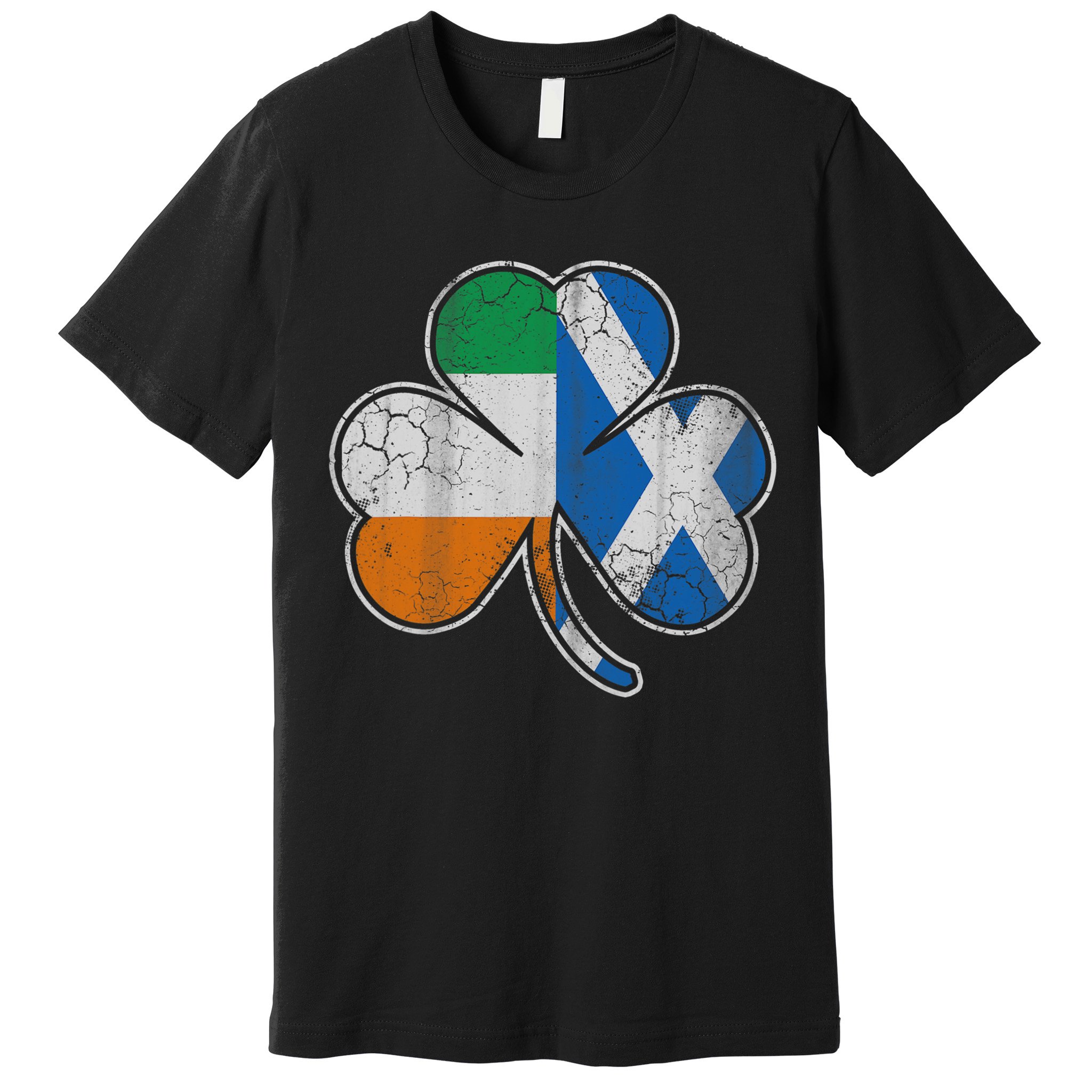 Scotch Irish Shamrock Scottish St Patricks Day Premium T-Shirt