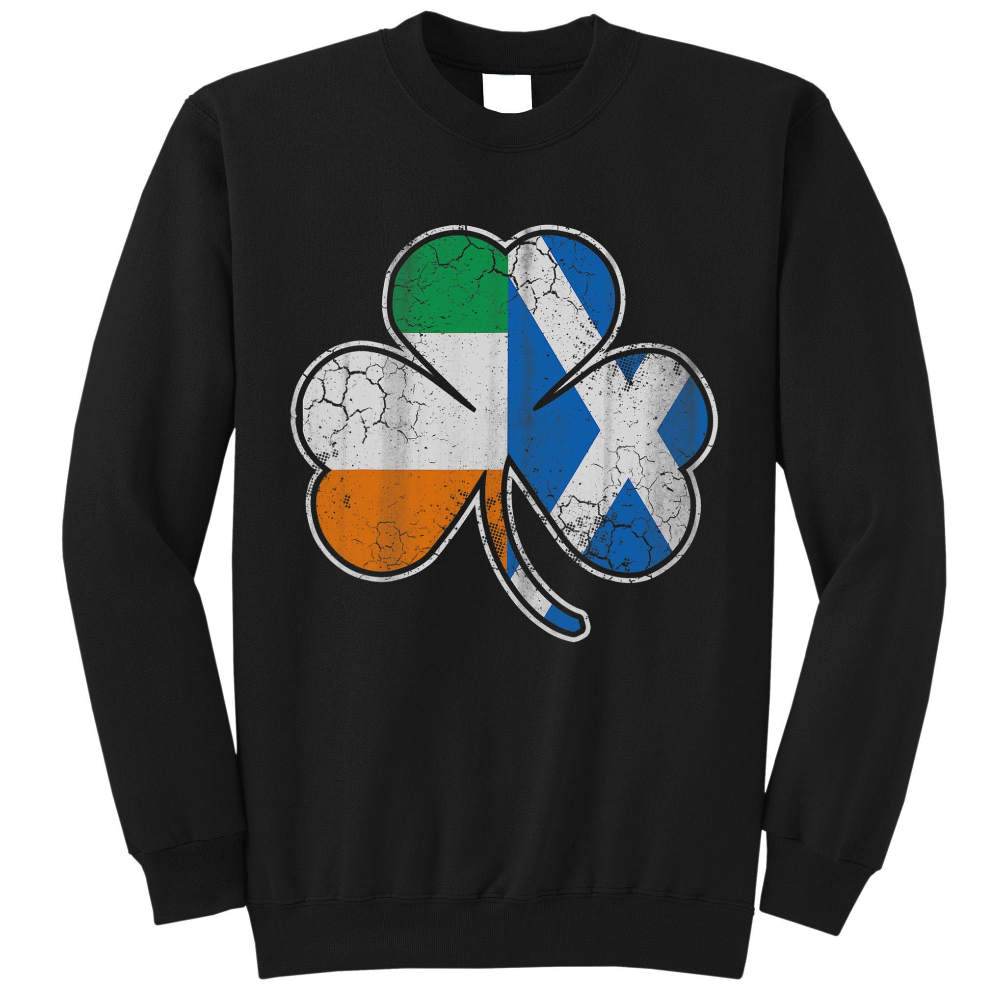 Scotch Irish Shamrock Scottish St Patricks Day Tall Sweatshirt