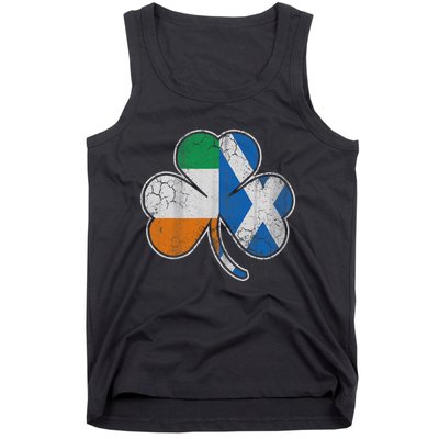 Scotch Irish Shamrock Scottish St Patricks Day Tank Top