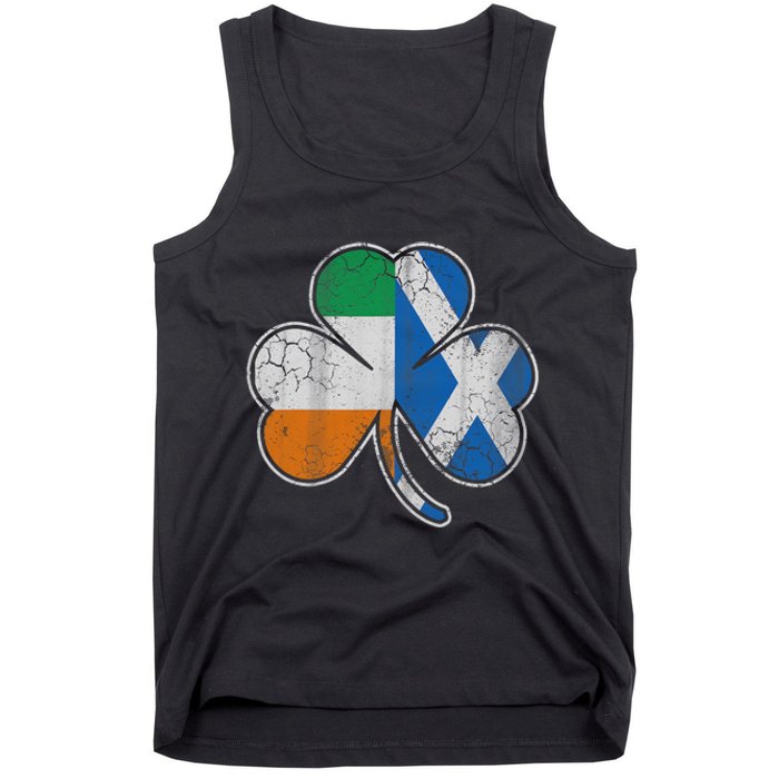 Scotch Irish Shamrock Scottish St Patricks Day Tank Top