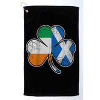 Scotch Irish Shamrock Scottish St Patricks Day Golf Towel