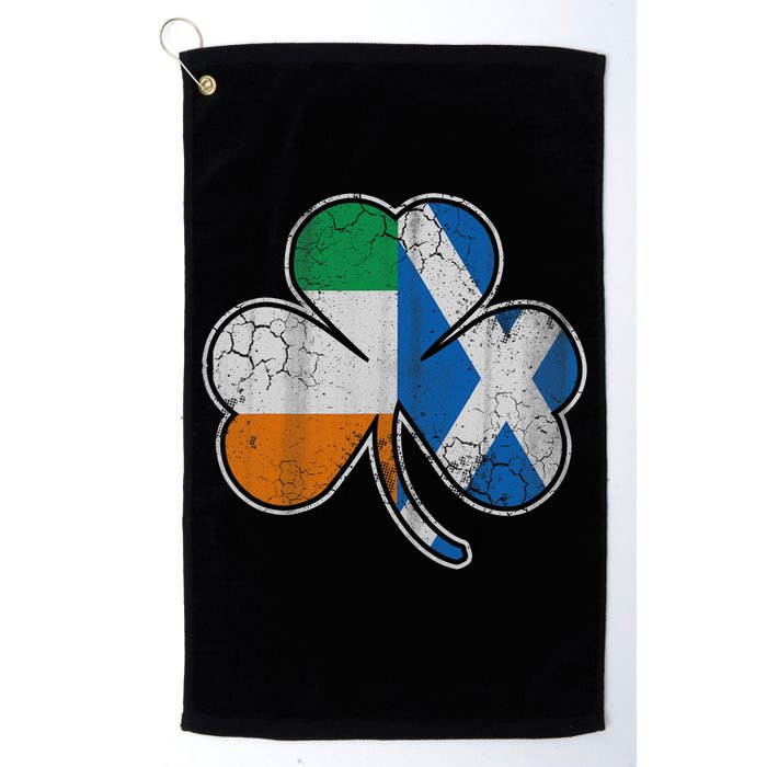 Scotch Irish Shamrock Scottish St Patricks Day Golf Towel