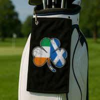 Scotch Irish Shamrock Scottish St Patricks Day Golf Towel