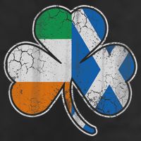 Scotch Irish Shamrock Scottish St Patricks Day Golf Towel