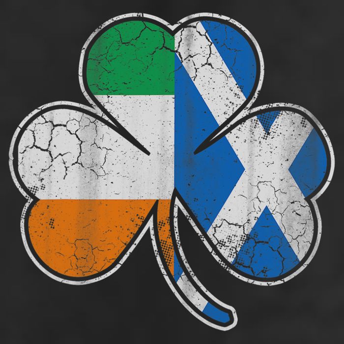 Scotch Irish Shamrock Scottish St Patricks Day Golf Towel