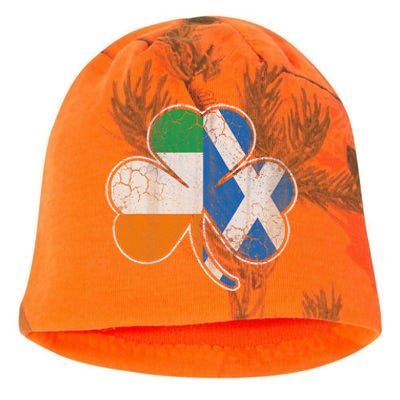 Scotch Irish Shamrock Scottish St Patricks Day Kati - Camo Knit Beanie