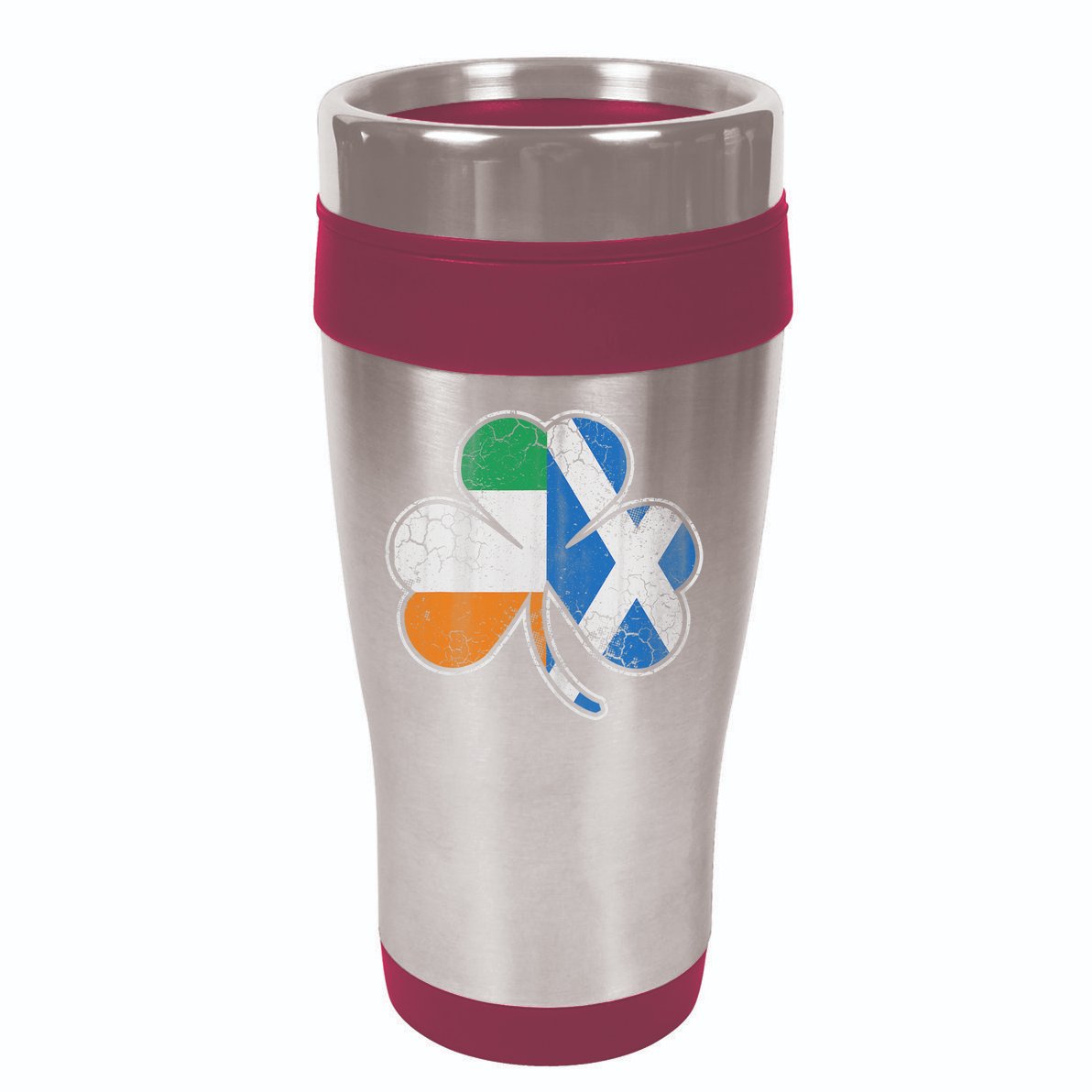 Scotch Irish Shamrock Scottish St Patricks Day 16oz Travel Tumbler