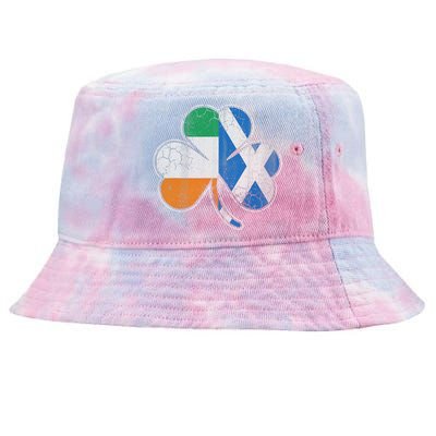 Scotch Irish Shamrock Scottish St Patricks Day Tie-Dyed Bucket Hat